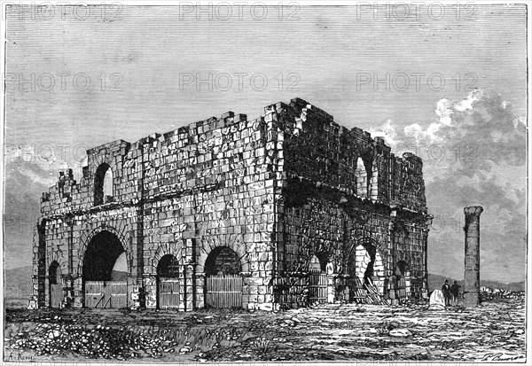 The ruins of the Praetorium, Lambaesis, Algeria, c1890. Artist: Armand Kohl