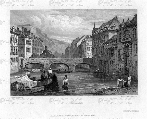 Namur, Belgium, 1830. Artist: William Finden