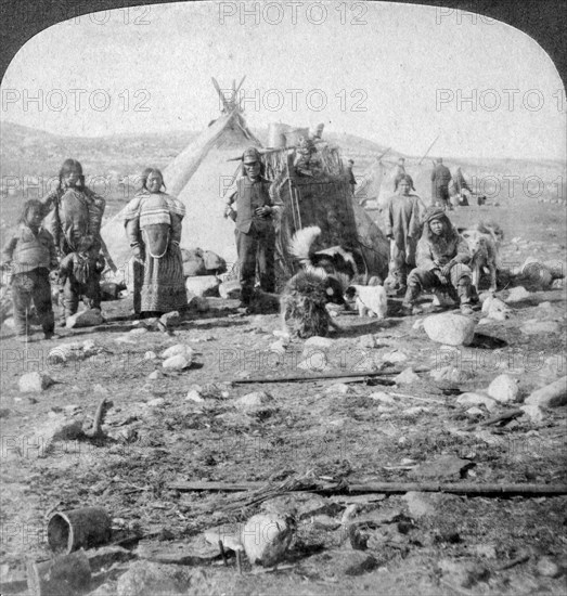 Eskimos, Nothern Greenland, 1904.Artist: Underwood & Underwood