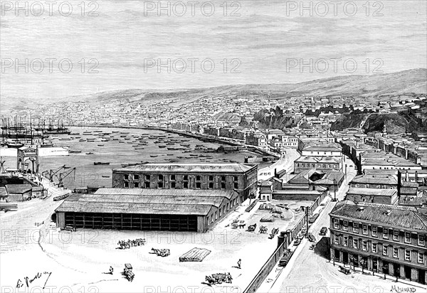 Valparaiso, Chile, 1895.Artist: Maynard