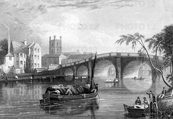 Henley Bridge, Henley-on-Thames, London, 1803. Artist: Unknown