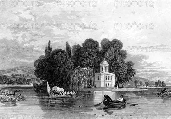 The Island, Henley-on-Thames, Oxfordshire, 1830. Artist: Unknown