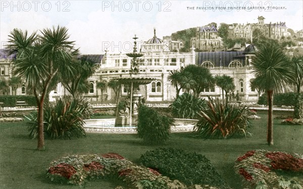 The Pavilion, Torquay, Devon, early 20th century.Artist: Ern Bishop