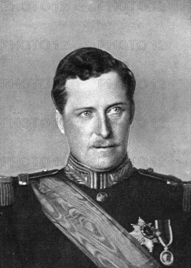 Albert, King of Belgium, First World War, 1914.Artist: W&D Downey