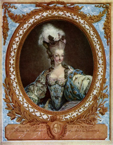 Marie Antoinette (1755-1793), queen consort of King Louis XVI of France, 1777 (1931).Artist: Jean-François Janinet