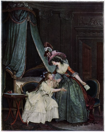 'L'Indiscretion', 1786 (1931).Artist: Jean-François Janinet