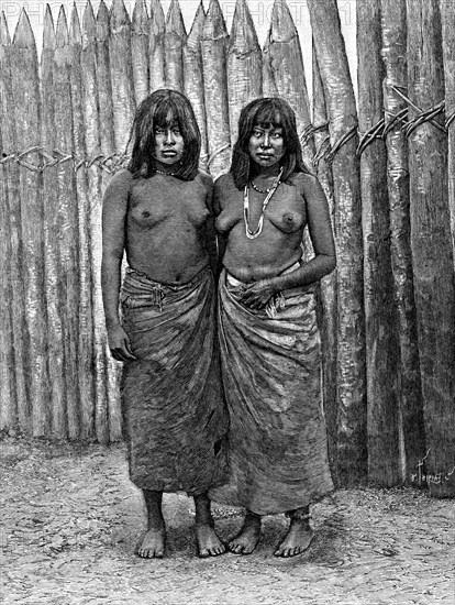 A couple of Gran Chaco Indian women, South America, 1895. Artist: Unknown