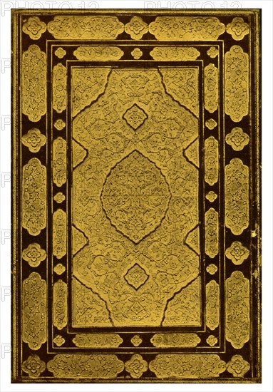 Embossed binding of Jami's 'Khansa, Five Poems', 1931. Artist: Unknown