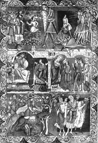 'Leaf from a Bible. Winchester', c1160-1170, (1930). Artist: Unknown