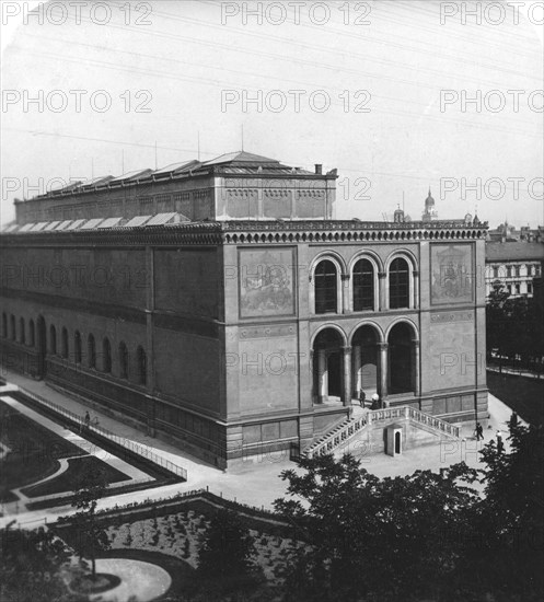 The Neue Pinakothek, Munich, Germany, c1900.Artist: Wurthle & Sons