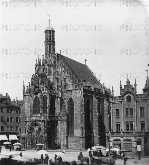 The Frauenkirche, Nuremberg, Bavaria, Germany, c1900.Artist: Wurthle & Sons