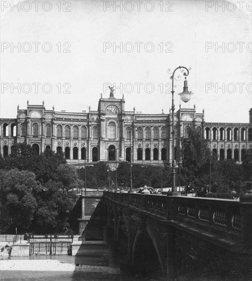 The Maximilianeum, Munich, Germany, c1900.Artist: Wurthle & Sons