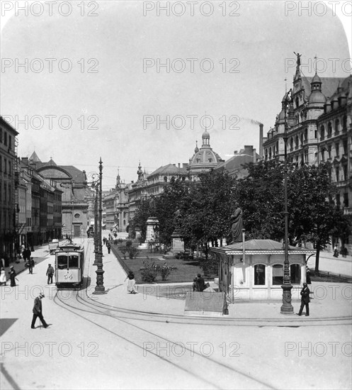 Promenadeplatz in Munich, Germany, c1900s.Artist: Wurthle & Sons