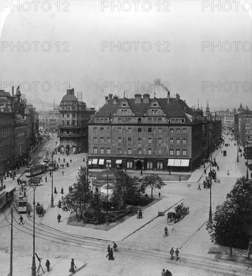 Karlsplatz, Munich, Germany, c1900s.Artist: Wurthle & Sons