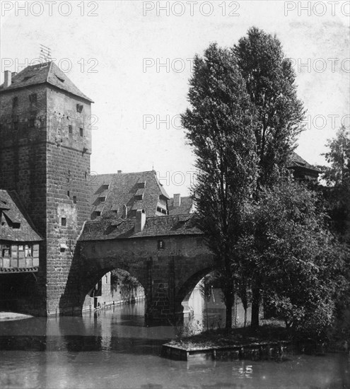 Henkersteg (The Hangman's Bridge), Nuremberg, Bavaria, Germany, c1900s.Artist: Wurthle & Sons