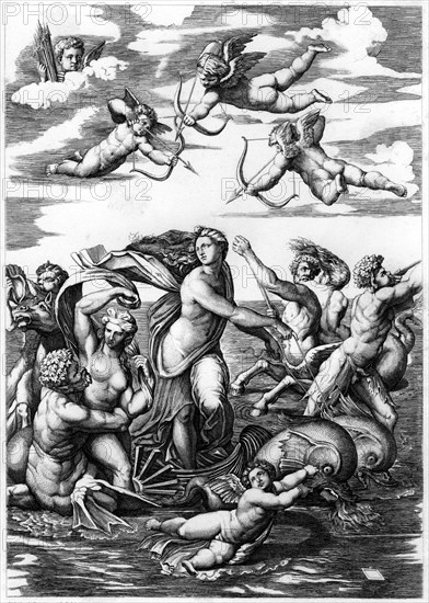 'The Triumph of Galatea', 1512 (1849).Artist: L Delaistre