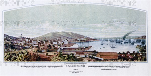San Francisco, California, 1849 (1937).Artist: Henry Firks