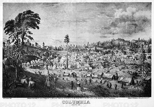 Columbia, California, 1852 (1937).Artist: Pollard & Britton