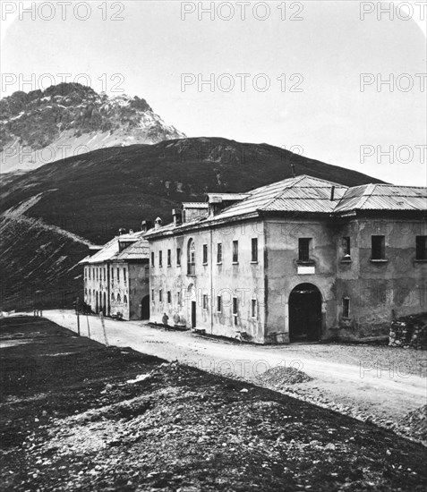 Santa Maria, on the Umbrail mountain pass, Tyrol, c1900s.Artist: Wurthle & Sons