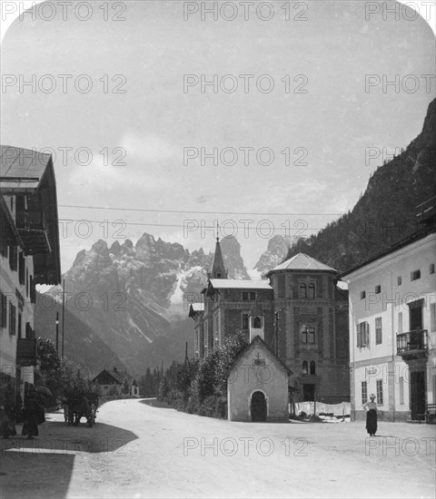 Landro and Monte Cristallo, Tyrol, Italy, c1900s.Artist: Wurthle & Sons