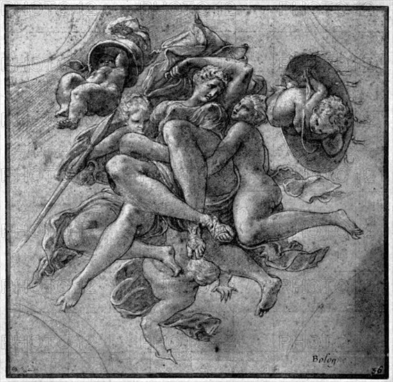 Design for the Ulysses Gallery, Fontainebleau, c1540s, (1926). Artist: Francesco Primaticcio