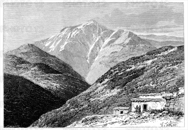 Jebel Tiza, North Africa, 1895.Artist: Barbant