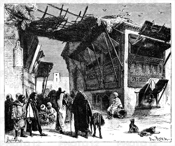 A school in Fez, Morocco, 1895.Artist: Ivan Pranishnikoff