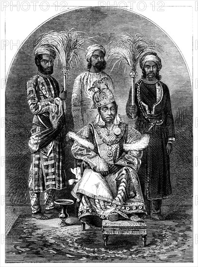 Nawab Sikandar, the Begum of Bhopal, 1863. Artist: Unknown