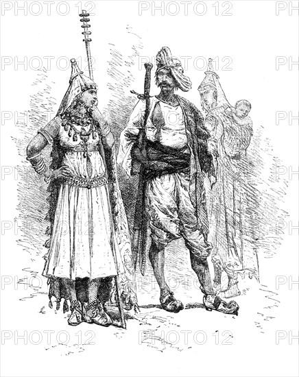 Banjari men and women, Orissa, India, 1895. Artist: Unknown