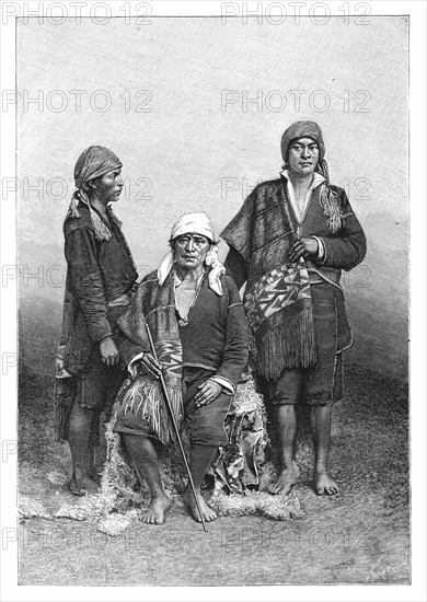 Indians of Tecpan, Guatemala, c1890.Artist: Henri Thiriat
