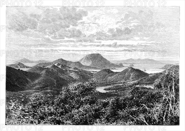 'West Indian scenery, view taken in the Saintes Islands', c1890.Artist: Maynard