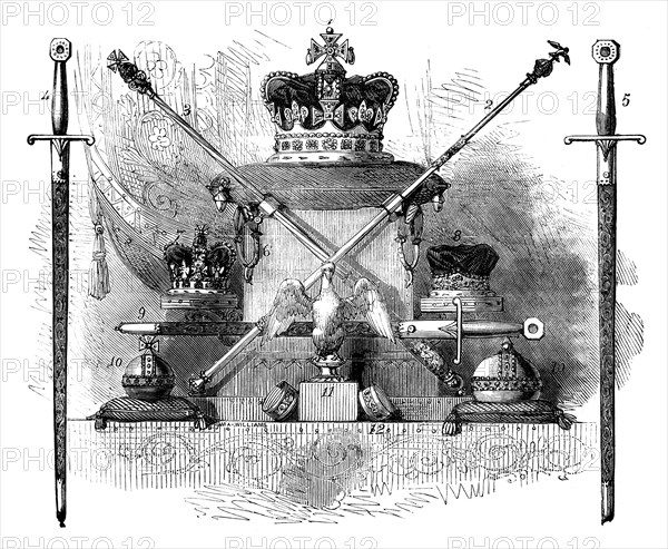 The Regalia of England, c1820 (c1895). Artist: Unknown