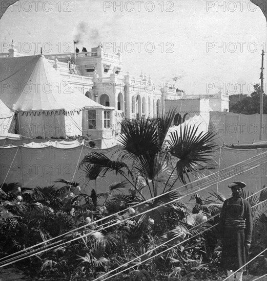 The King-Emperor's camp. Delhi, India, 1912.Artist: HD Girdwood