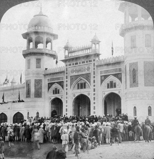 Lord Curzon opening the Indian Art Exhibition, Delhi, India, 1903.Artist: Underwood & Underwood