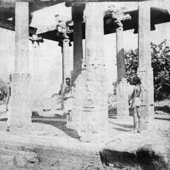 A ruined temple near Madras, India, 1874. Artist: Unknown