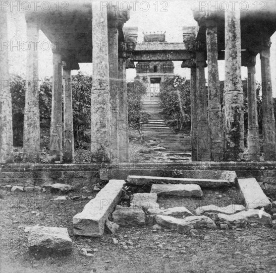 A ruined temple near Madras, India, 1874. Artist: Unknown