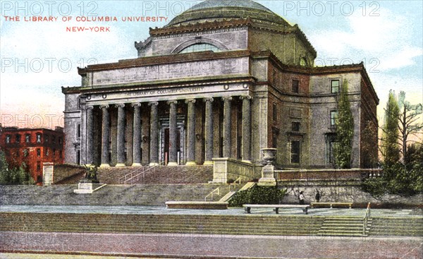 Columbia University library, New York, USA, c1900s. Artist: Unknown