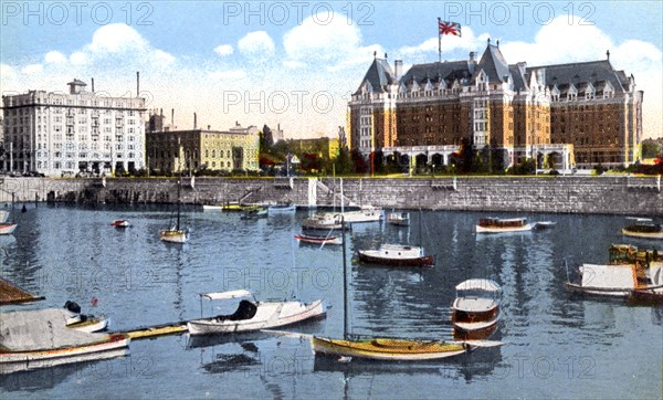 The Belmont Building, Union Club and Empress Hotel, Victoria, British Columbia, Canada, c1900s. Artist: Unknown