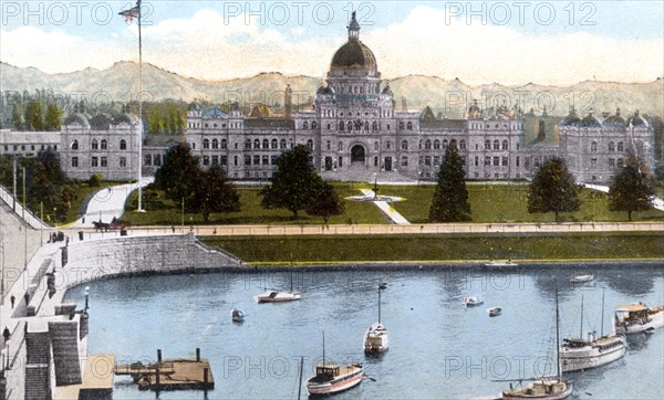 Parliament Buildings, Victoria, British Columbia, Canada, c1900s. Artist: Unknown