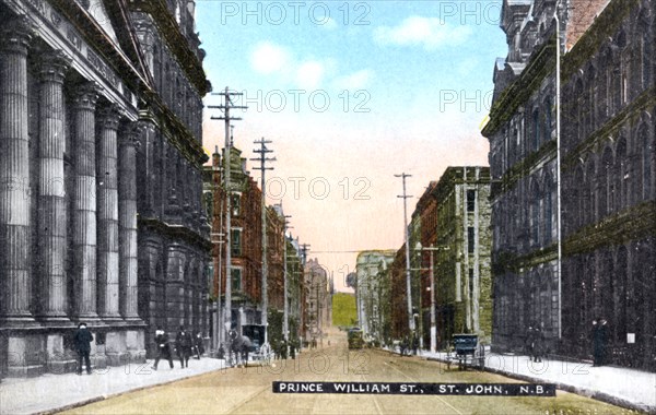 Prince William Street, Saint John, New Brunswick, Canada, c1900s. Artist: Unknown