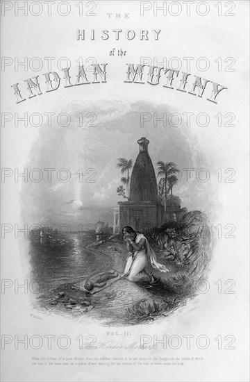 'The Hindoo Mother', c1860.Artist: EJ Portbury