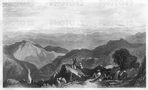 Snowy Range, India, c1860.Artist: E Goodall