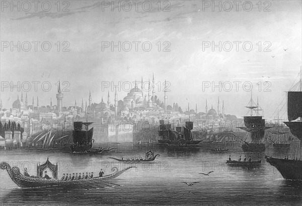 Constantinople (Istanbul), Turkey, 1857.Artist: H Bibby