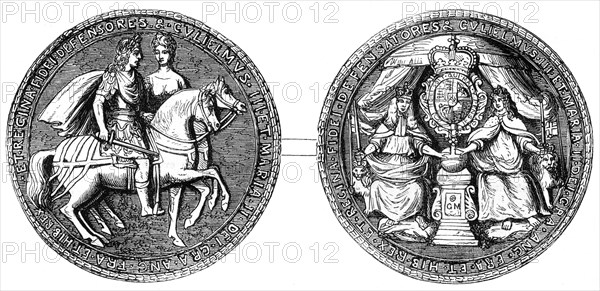 Great Seal of William and Mary, 19th century. Artist: Unknown