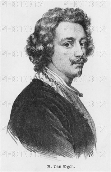 Sir Anthony van Dyck (1599-1641), Flemish painter, early 20th century. Artist: Unknown