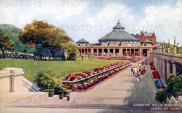 The gardens of Villa Marina, Douglas, Isle of Man, early 20th century. Artist: Unknown