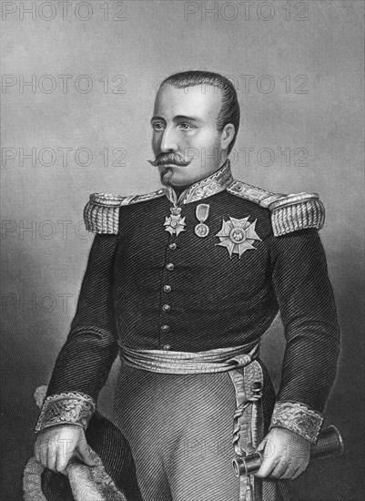 General Bosquet, French soldier, 1857. Artist: DJ Pound
