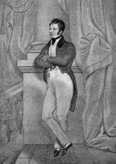 Captain Frederick Marryat (1792-1848), English novelist, 19th century (1908). Artist: Unknown