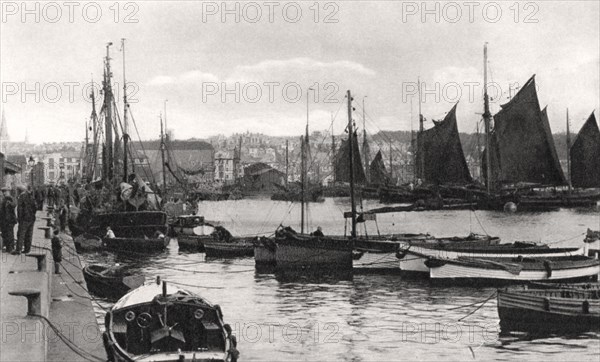 The Barbican, Plymouth, Devon, early 20th century.Artist: Photochrom Co Ltd of London