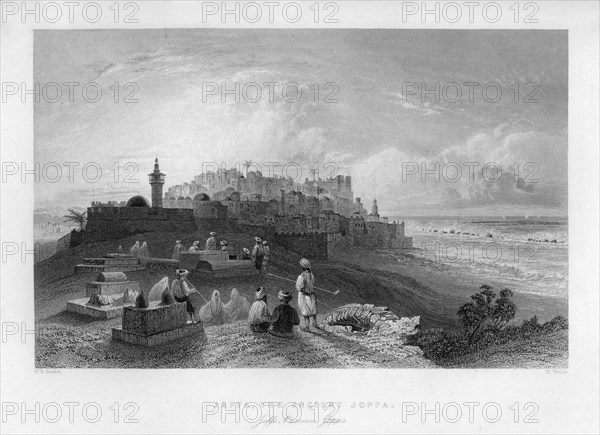 Jaffa, the ancient Joppa, Palestine (Israel), 1841.Artist: W Wallis